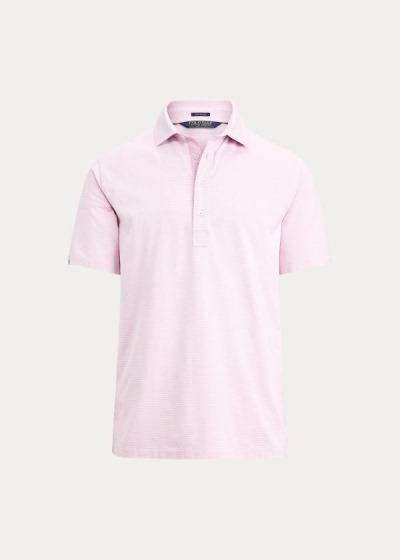 Polos Ralph Lauren Hombre Morados / Blancos - Classic Fit Stretch Lisle - TCULV0945